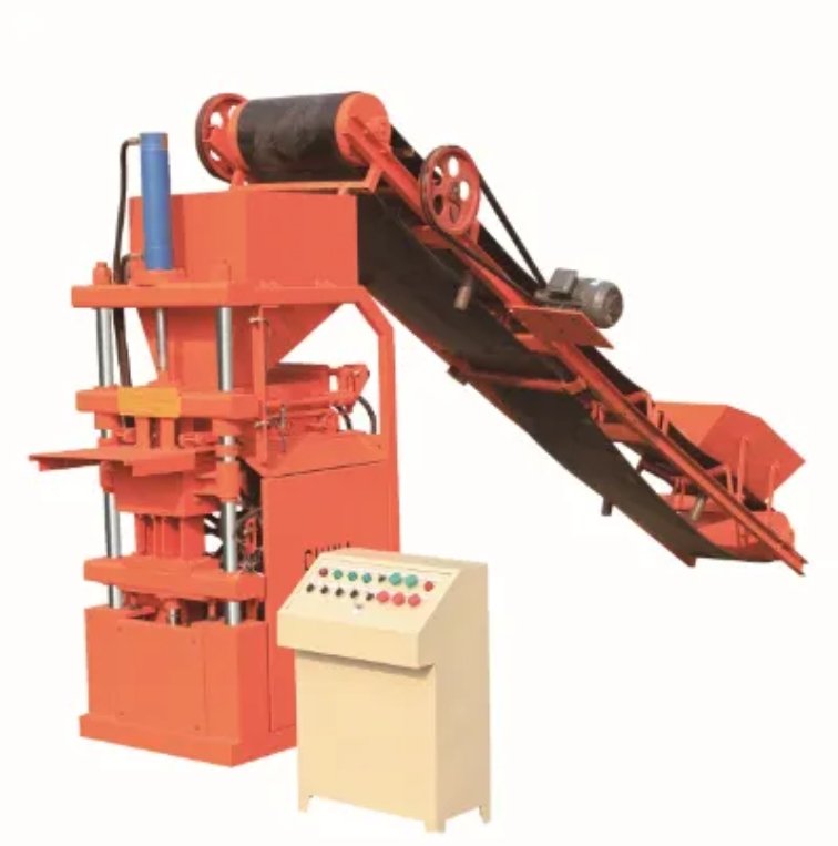 QTJ2-10 Interlocking Clay Brick Machine With High Pressure Hydraulic