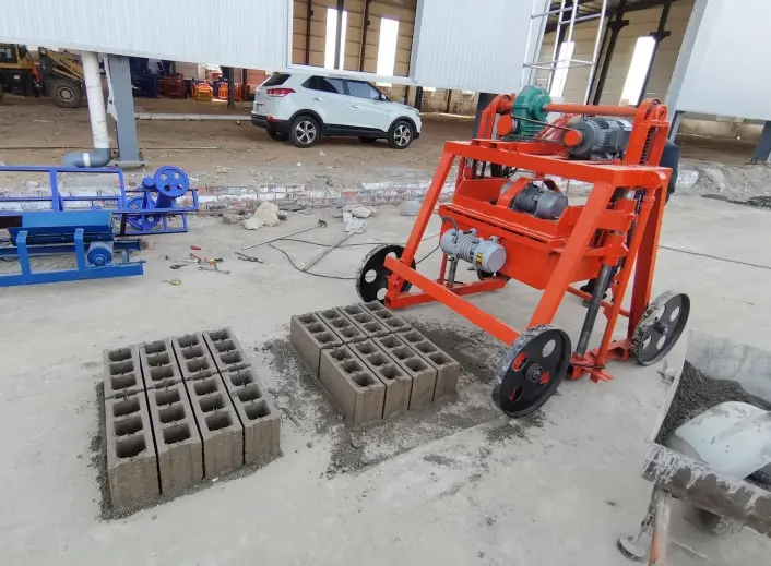 concrete block making machine