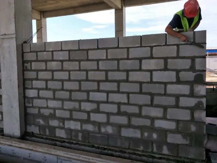 cement block wall