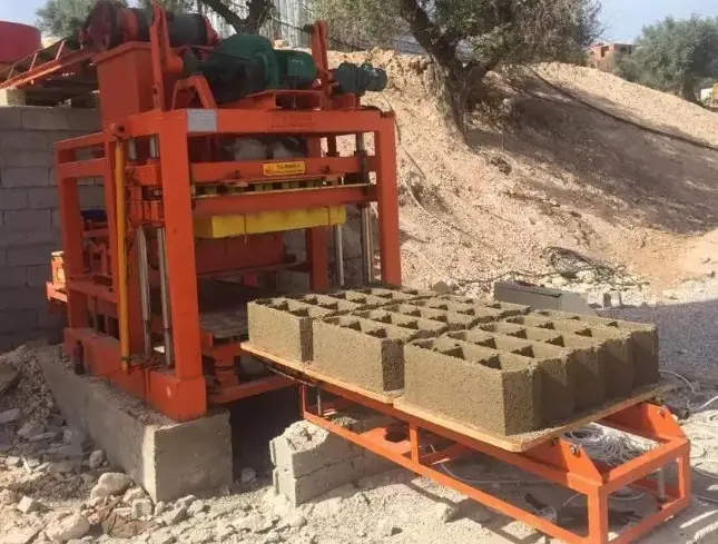 concrete block machine