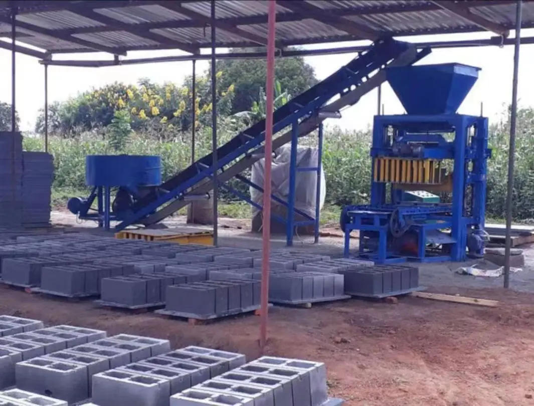 concrete block machine