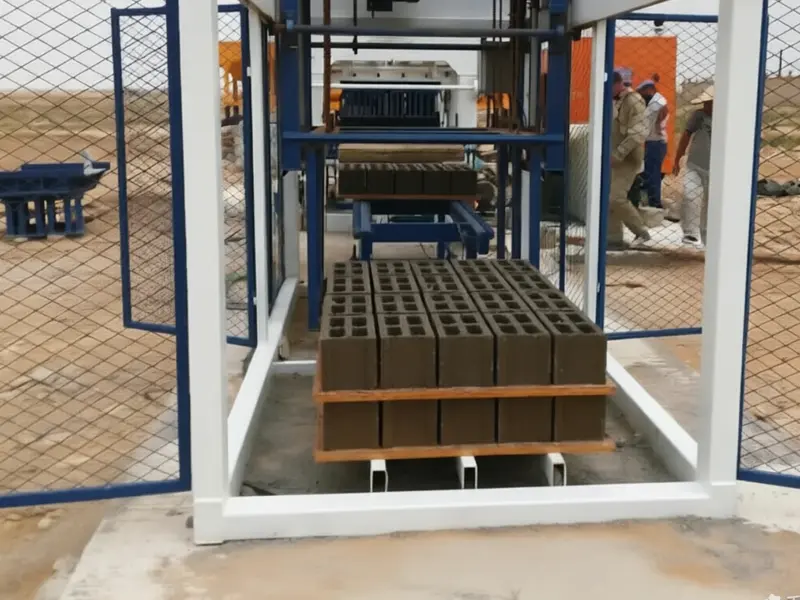hollow concrete block production