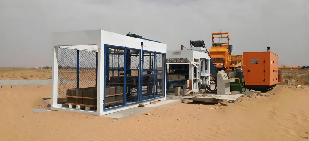 QT10-15 Hollow Block Production Line in algeria block machine installation algeria QT10-15 Hollow Block Production Line in Algeria