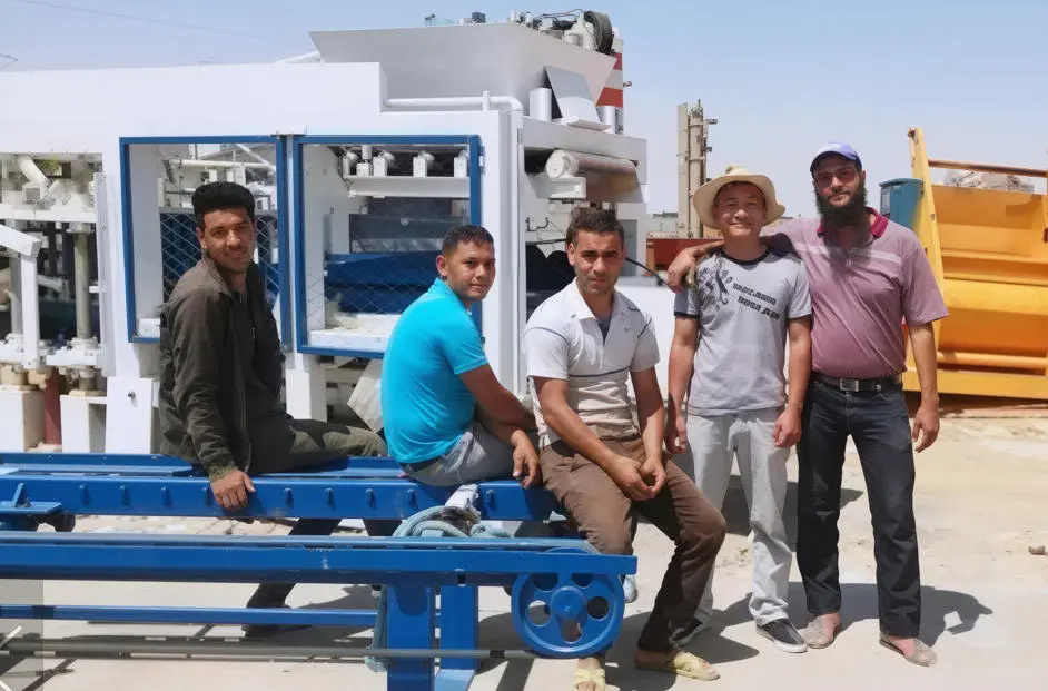 about us block machine team block making machine installation technician