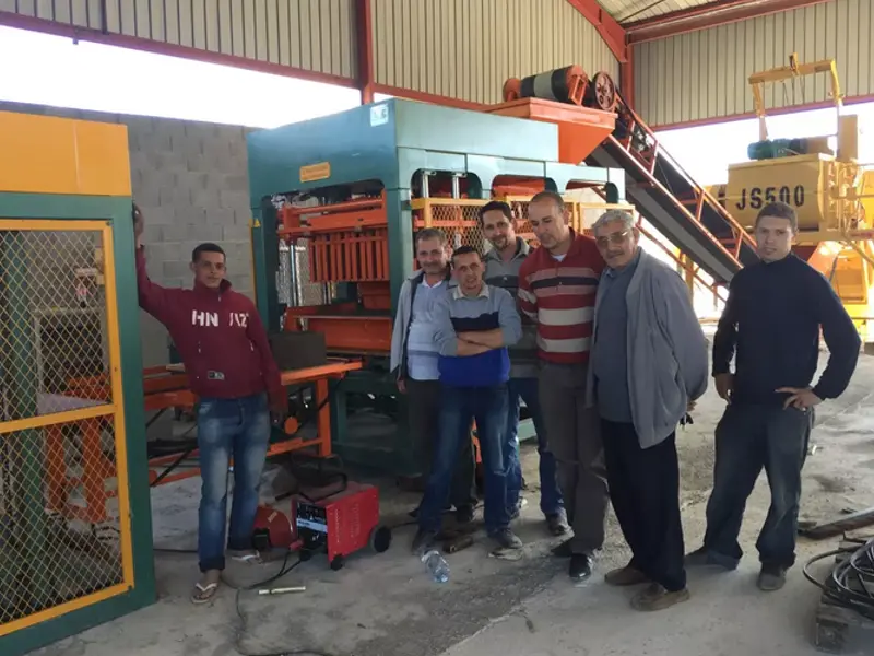qt6-15 Block making machine project in Uzbekistan